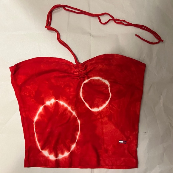 TOMMY HILFIGER TUBE TOP W/TIE - Picture 1 of 5